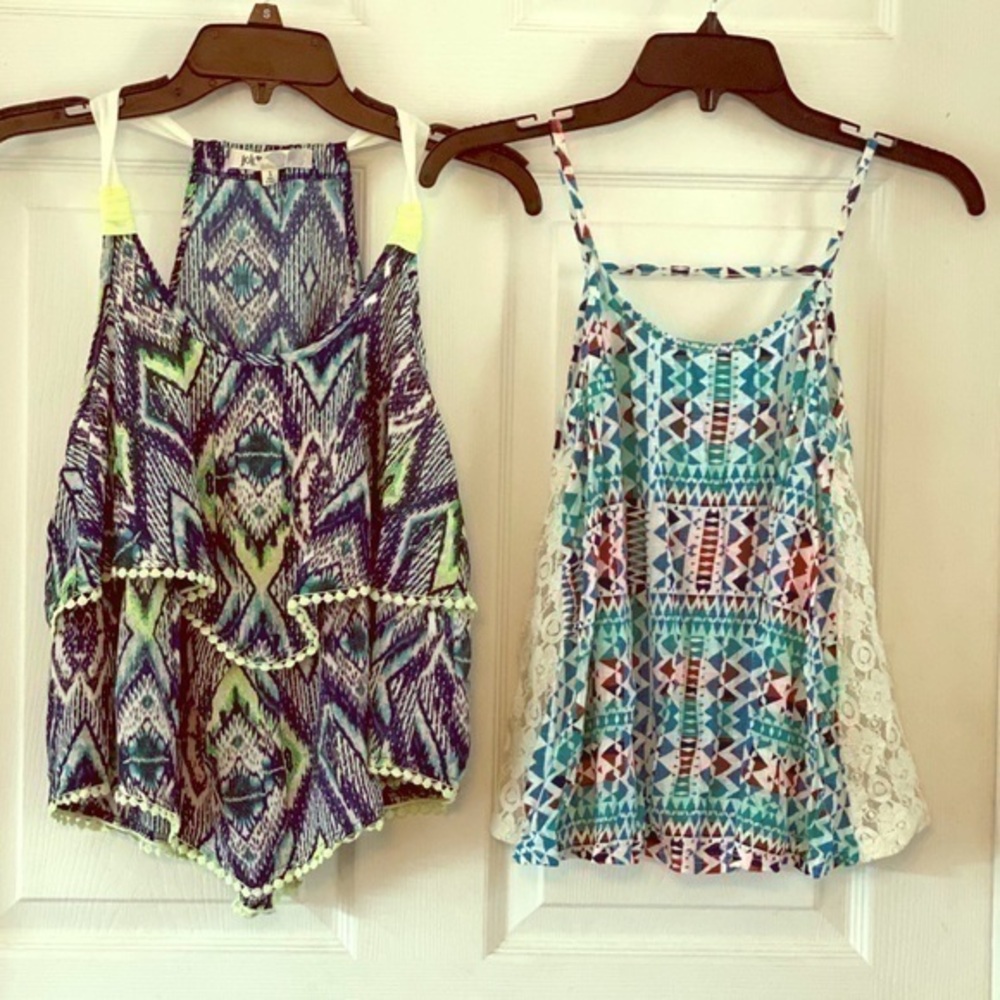 2 Dressy Tank Tops Size Small